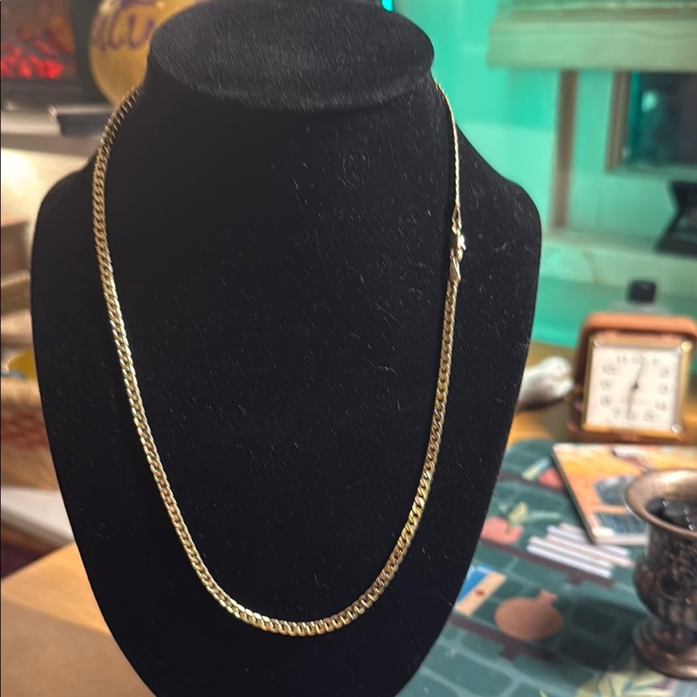 14k Gold Filled Franco Chain Necklace with Polished Finish